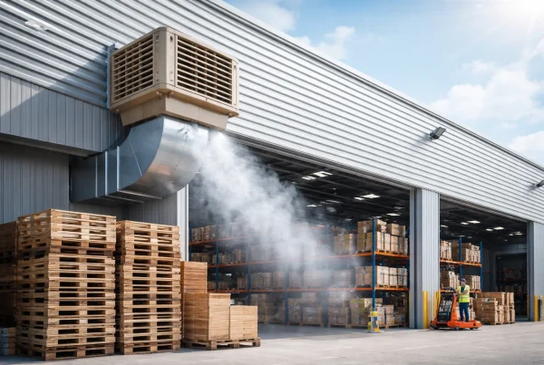 rafraichissement d'entrepôts